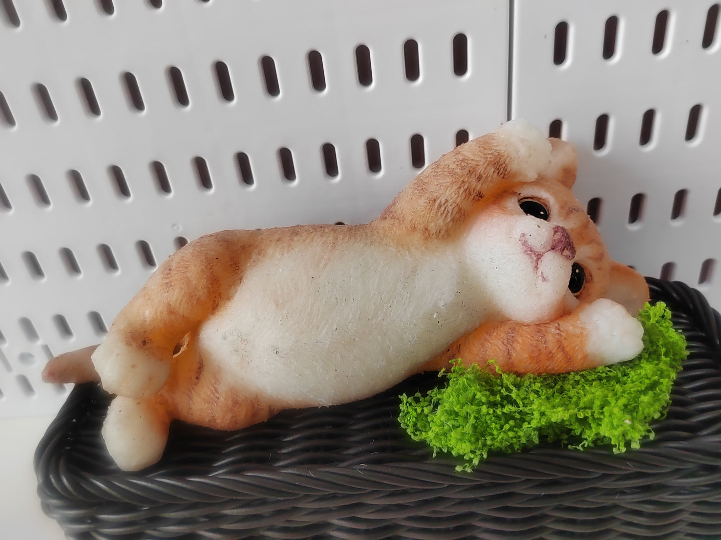 Orange and White Long Striped Cat - Handmade Soft and Squishy Stress-Relieving Cat Toy
