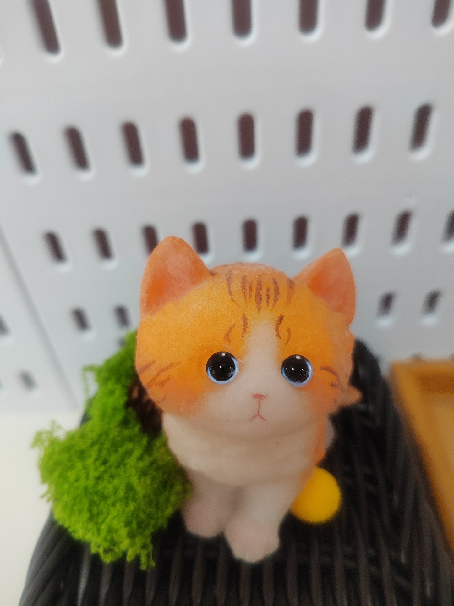 Orange and White Kitten Stress-Relief Toy - Soft and Cute Handmade Squishy Toy for Stress Relief