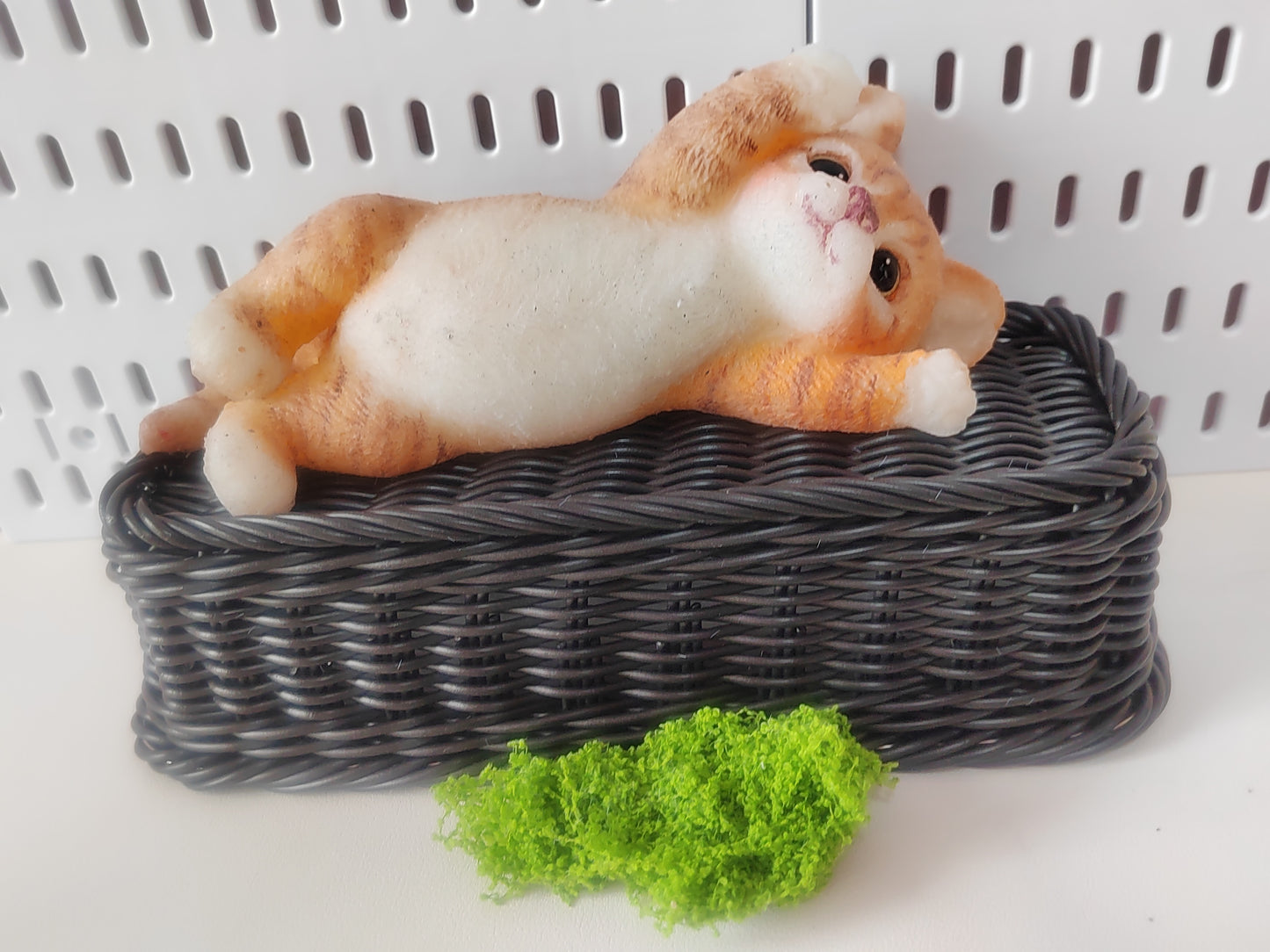 Orange and White Long Striped Cat - Handmade Soft and Squishy Stress-Relieving Cat Toy