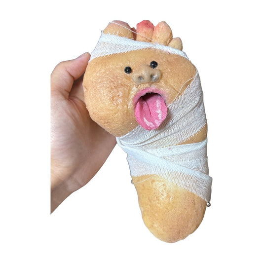 Handcrafted Bandaged Foot Stress Relief Squeeze Toy - Creative Handmade, Stress-Relief Must-Have, Office Essential (700g)