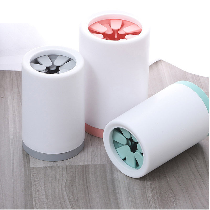Pet Foot Cleaning Magic Tool: Cat Cleaning Paw Washer, Dog Silicone Foot Cup, Semi-Automatic Design