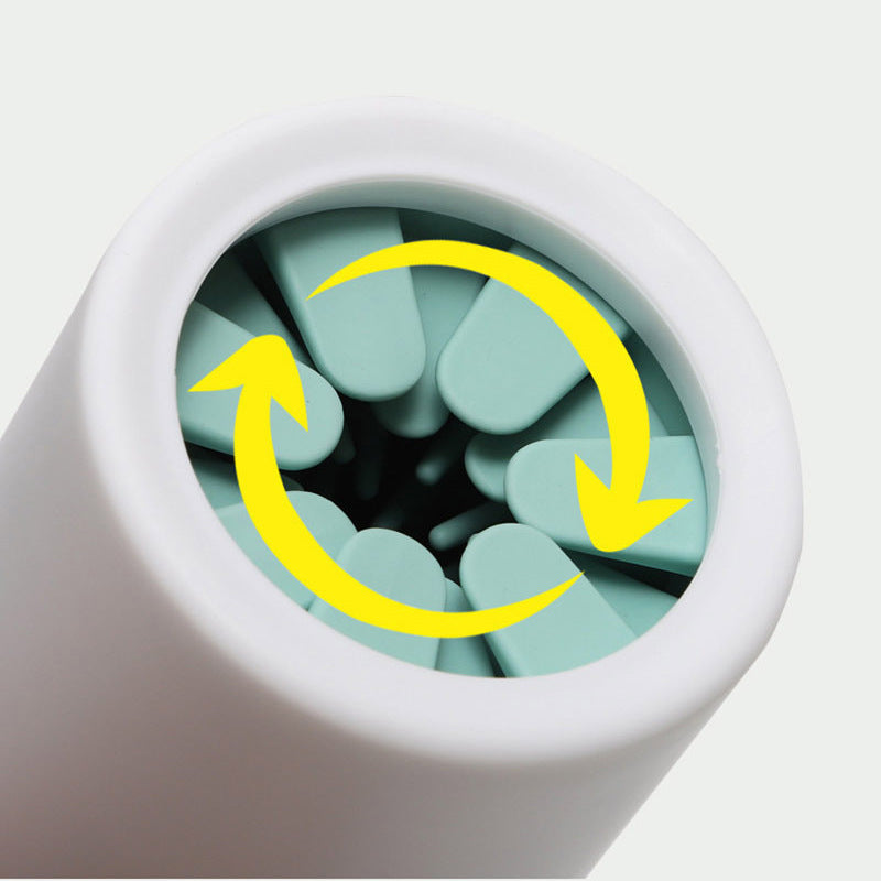 Pet Foot Cleaning Magic Tool: Cat Cleaning Paw Washer, Dog Silicone Foot Cup, Semi-Automatic Design