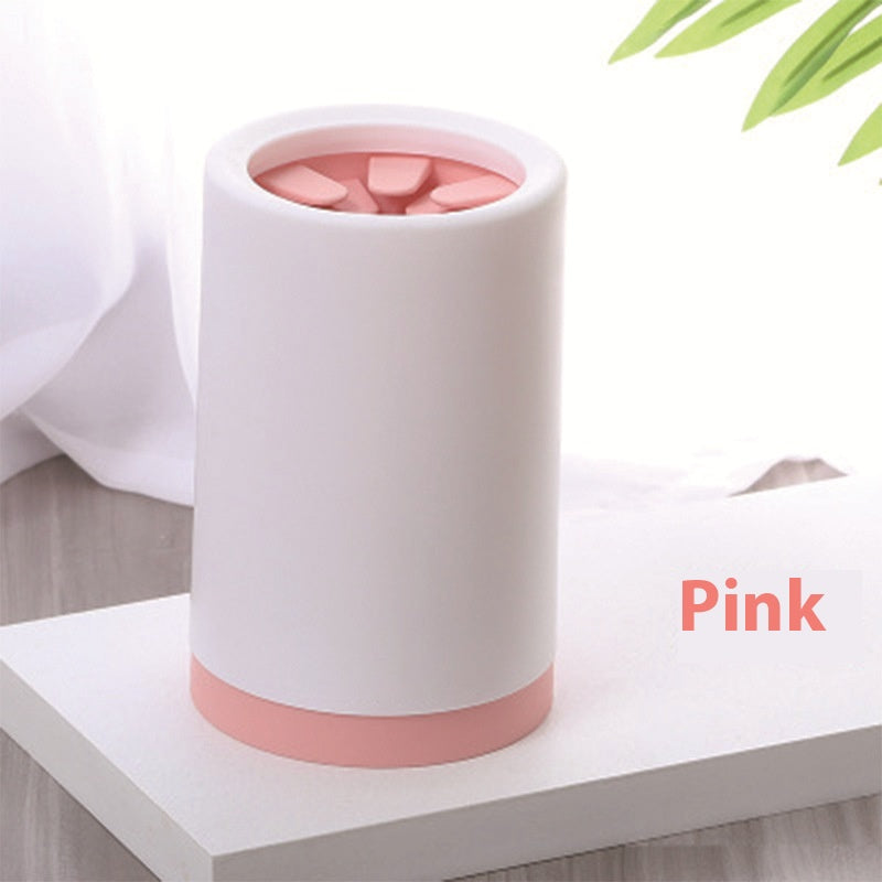 Pet Foot Cleaning Magic Tool: Cat Cleaning Paw Washer, Dog Silicone Foot Cup, Semi-Automatic Design