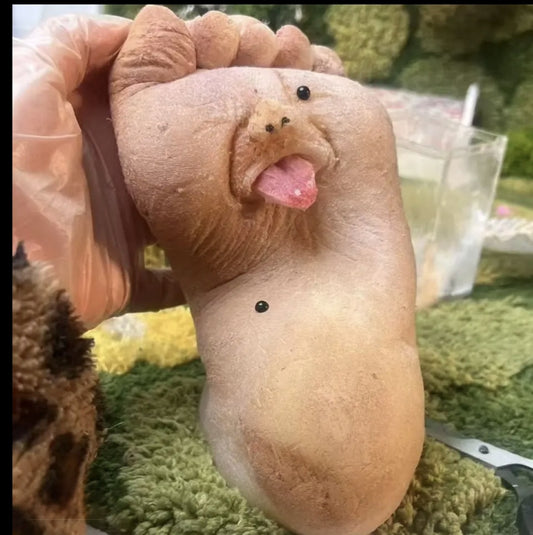 Creative Handmade Foot-shaped Squeeze Toy - 2025 Stress Relief Tool, Essential for Office and Home, Fun Decompression Foot Toy with Reflexology Experience